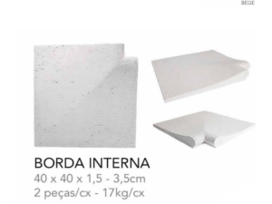 TRAVERTINO BORDA (PEITO DE POMBO) FINITO INTERNA BEGE
