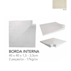 TRAVERTINO BORDA (PEITO DE POMBO) FINITO INTERNA BEGE