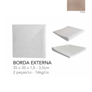 TRAVERTINO BORDA (PEITO DE POMBO) FINITO EXTERNA  FENDI