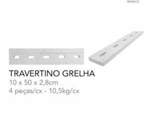 TRAVERTINO GRELHA BRANCO