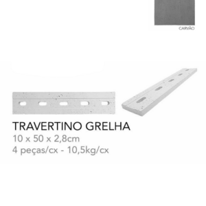 TRAVERTINO GRELHA CARVÃO
