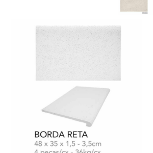 ORLA BORDA RETA  BEGE