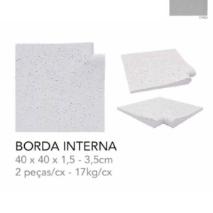 ORLA BORDA (PEITO DE POMBO) FINITO INTERNA CINZA