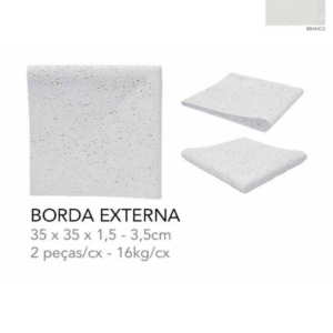 ORLA BORDA (PEITO DE POMBO) FINITO EXTERNA  BRANCO