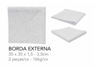 ORLA BORDA (PEITO DE POMBO) FINITO EXTERNA BEGE