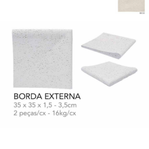 ORLA BORDA (PEITO DE POMBO) FINITO EXTERNA  BEGE
