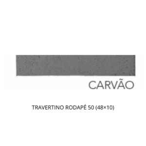 TRAVERTINO RODAPÉ 50 (48x10) CARVÃO