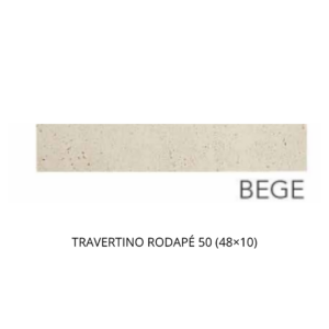 TRAVERTINO RODAPÉ 50 (48x10) BEGE