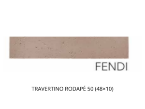 TRAVERTINO RODAPÉ 50 (48x10) FENDI