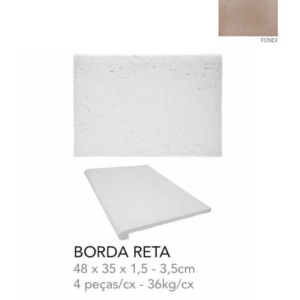 TRAVERTINO BORDA RETA FENDI