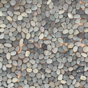 Mini Seixo Telado Preto - Chumbo