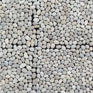 Mini Seixo Telado Branco