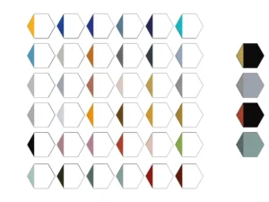 QUINA HEXAGONAL BICOLOR