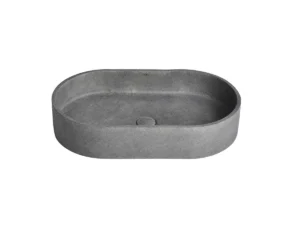 CUBA DE APOIO OVAL DARK CONCRETE