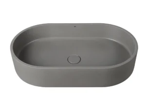 CUBA DE APOIO OVAL MOSS GREY TERRAZZO