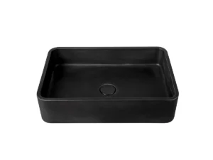 CUBA DE APOIO RETANGULAR BLACK TERRAZZO