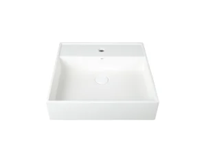 CUBA DE APOIO QUADRADA COM MESA WHITE TERRAZZO