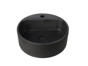 CUBA DE APOIO REDONDA COM MESA BLACK TERRAZZO