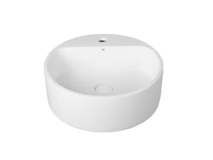 CUBA DE APOIO REDONDA COM MESA WHITE TERRAZZO