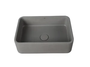 CUBA DE APOIO RETANGULAR PEQUENA MOSS GREY TERRAZZO
