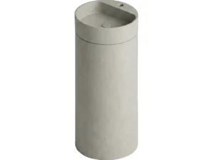 CUBA DE PISO REDONDA COM MESA LIGHT CONCRETE - NEW