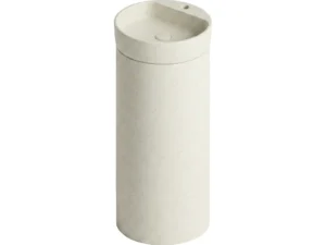 CUBA DE PISO REDONDA COM MESA OFF WHITE TERRAZZO - NEW